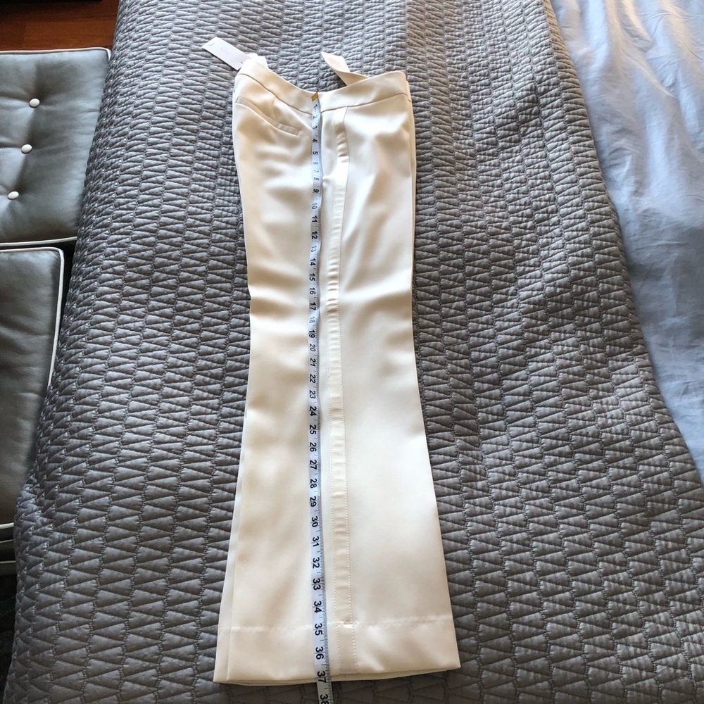 JCrew Cream Tuxedo Pants